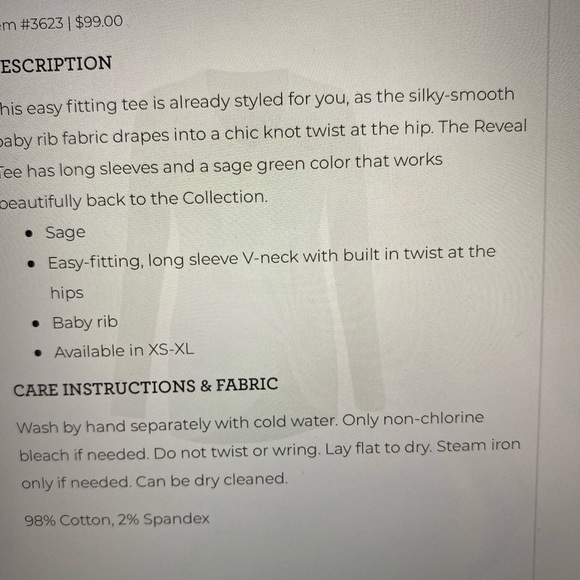 Cabi Reveal tee medium - Picture 2 of 3